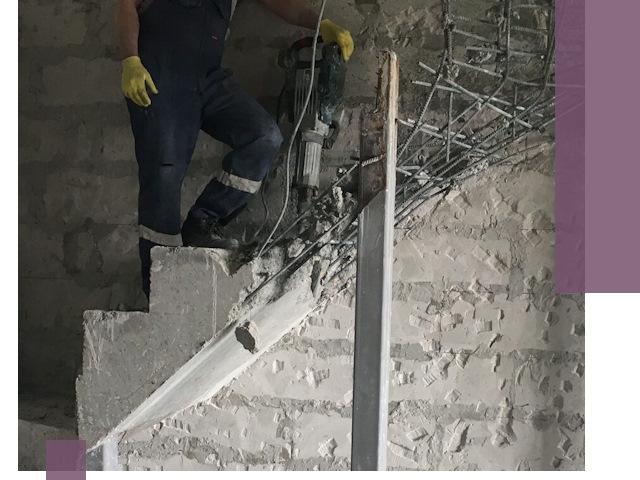 Демонтаж металлических и бетонных лестниц в Наро-Фоминске