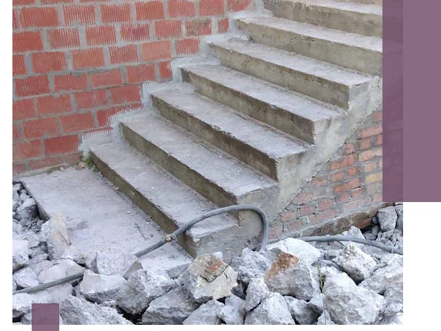 Демонтаж бетонных лестниц в Наро-Фоминске: быстро и безопасно