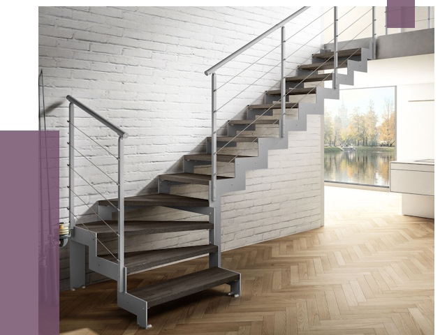 Г-образные лестницы под ключ в Наро-Фоминске от 37138 руб. | ПРОЛЁТ-Нр-