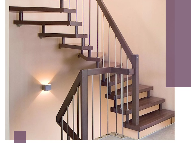 Изготовление лестниц на больцах в Наро-Фоминске под ключ