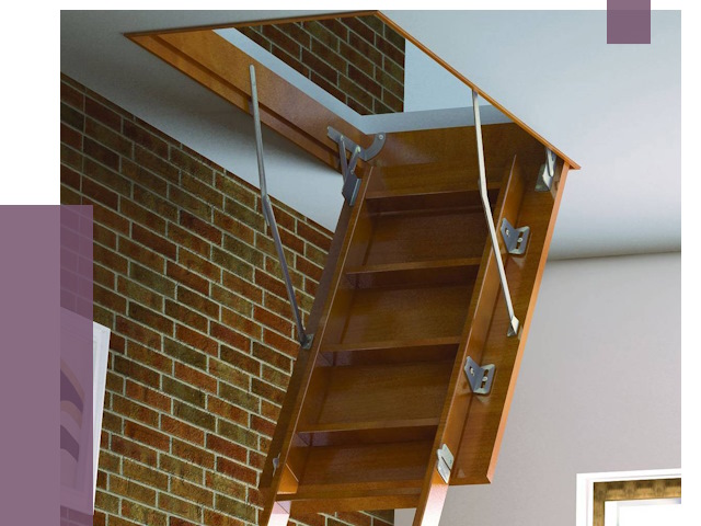 Установка чердачной лестницы в Наро-Фоминске от 7837 руб. | ПРОЛЁТ-Нр-