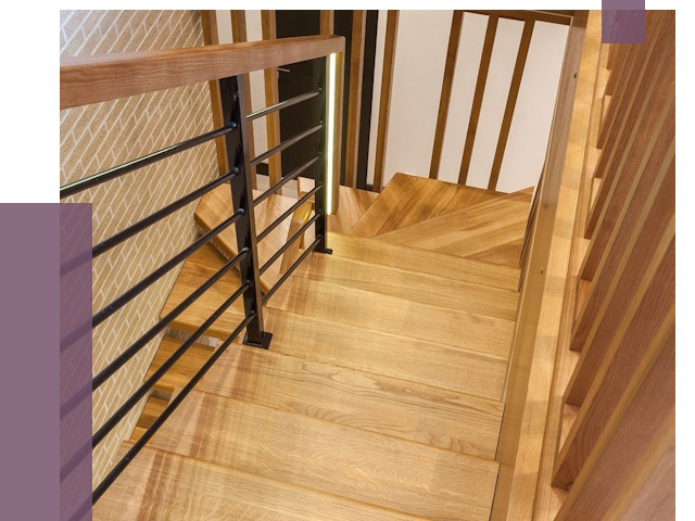 Лестницы из ясеня в Наро-Фоминске под ключ от 10040 руб. 