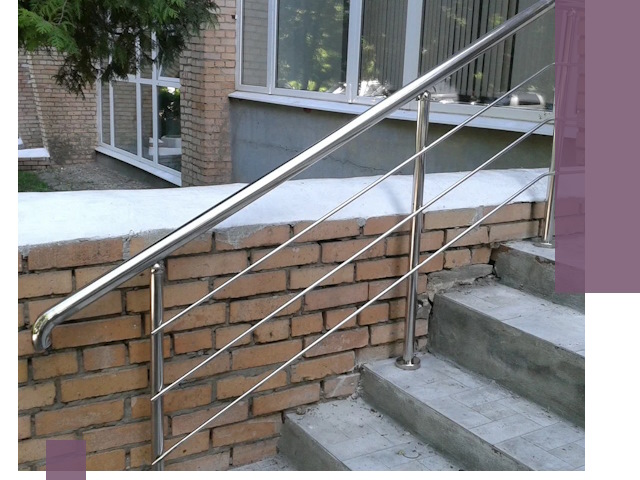Перила из нержавеющей стали высокого качества в Наро-Фоминске