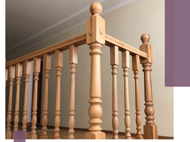 Деревянные перила на заказ в Наро-Фоминске: монтаж и изготовление