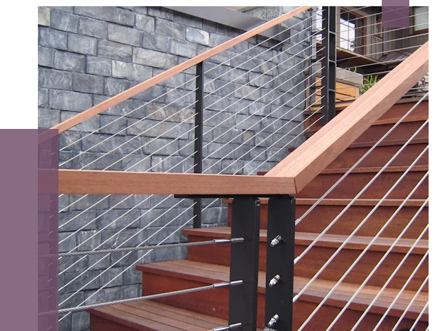 Тросовые перила под ключ в Наро-Фоминске от 7786 руб.