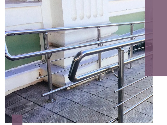 Ограждения пандусов из металла и нержавейки в Наро-Фоминске