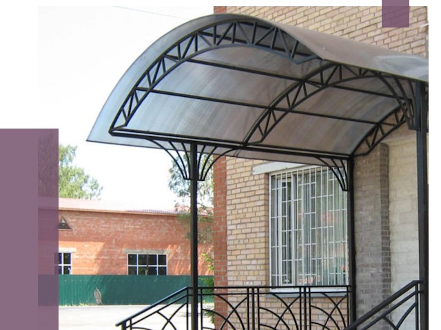 Металлические навесы и козырьки в Наро-Фоминске от 12806 руб.