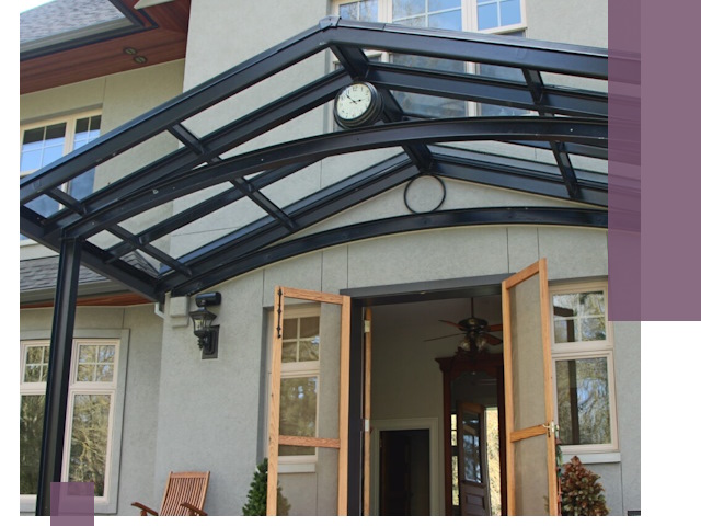 Изготовление и монтаж навесов и козырьков в Наро-Фоминске