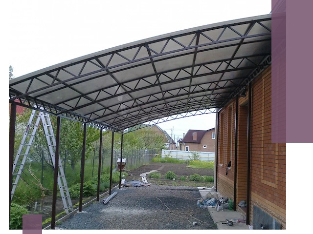 Профессиональный монтаж навесов под ключ в Наро-Фоминске