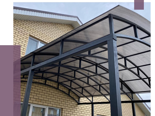 Монтаж козырьков в Наро-Фоминске от 11526 руб. | ПРОЛЁТ-Нр-