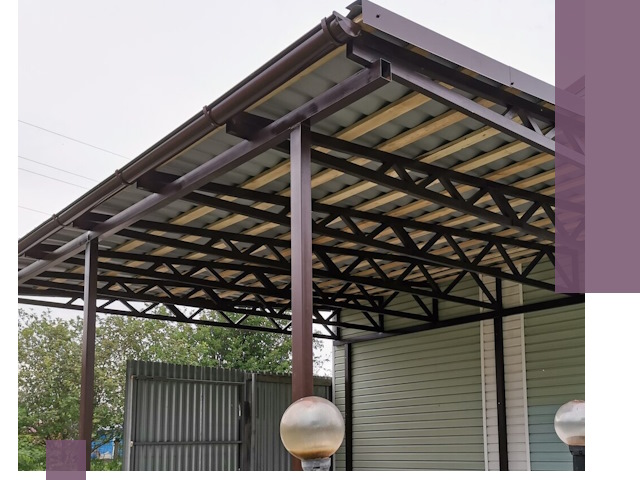 Навесы под ключ в Наро-Фоминске: изготовление, монтаж и гарантия