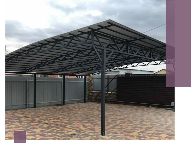 Недорогие навесы под ключ в Наро-Фоминске — изготовление и монтаж