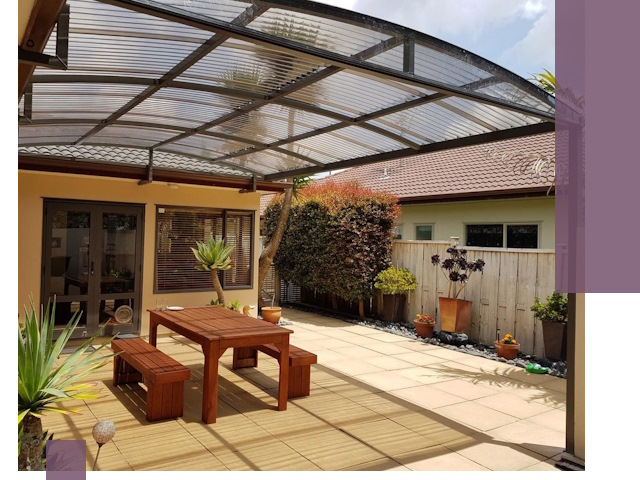 Навесы во двор под ключ в Наро-Фоминске — изготовление и монтаж