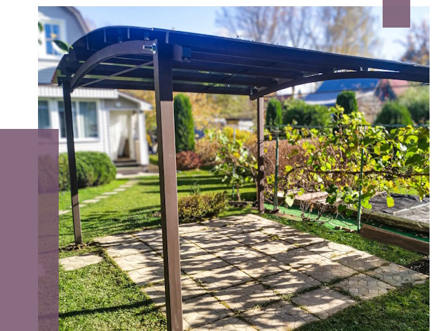 Навесы для дачи в Наро-Фоминске от 12755 руб. под ключ — ПРОЛЁТ-Нр-