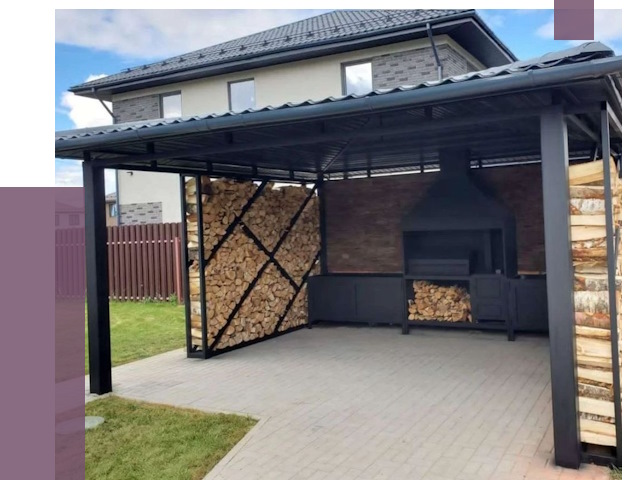 Навесы для барбекю в Наро-Фоминске от 12755 руб. под ключ | ПРОЛЁТ-Нр-