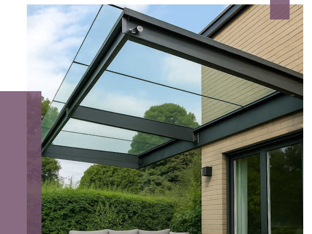 Стеклянные навесы и козырьки в Наро-Фоминске от 12294 руб.