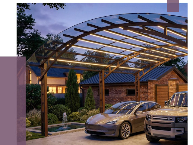 Металлические навесы в Наро-Фоминске от 12704 руб. под ключ — ПРОЛЁТ-Нр-