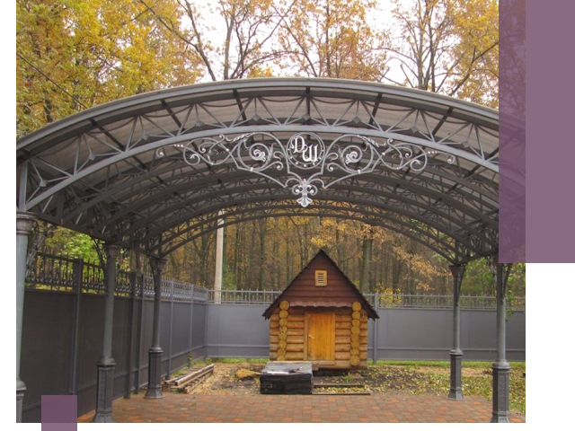 Кованые навесы премиум-класса под заказ в Наро-Фоминске