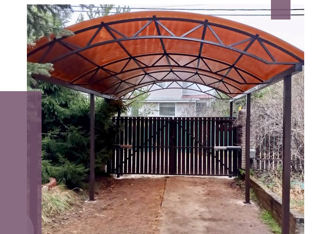 Арочные навесы в Наро-Фоминске от 12755 руб. — изготовление и монтаж | ПРОЛЁТ-Нр-