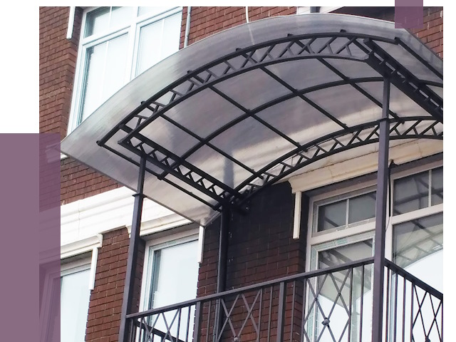 Козырьки над балконом в Наро-Фоминске от 8657 руб.  | ПРОЛЁТ-Нр-