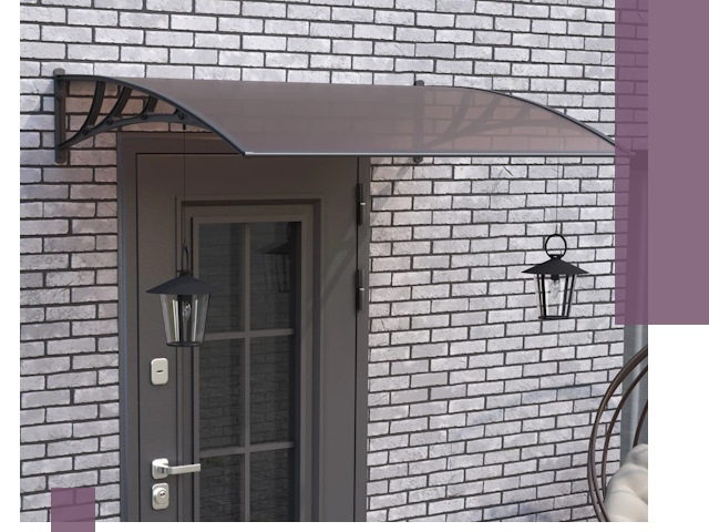 Недорогие козырьки и навесы под ключ в Наро-Фоминске