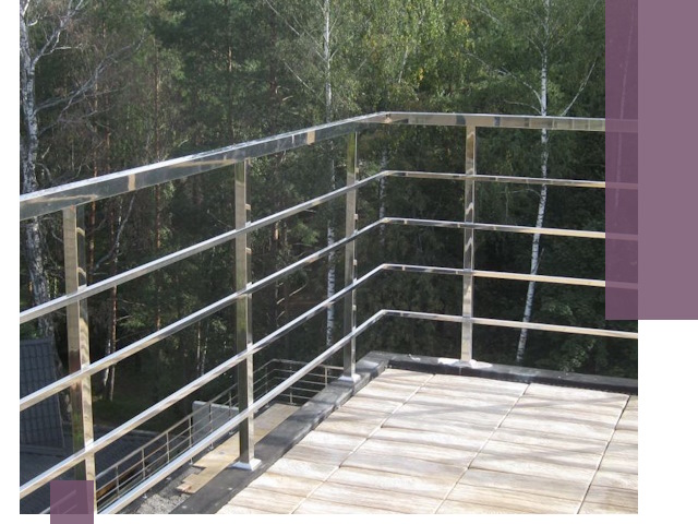 Парапеты из нержавеющей стали в Наро-Фоминске — изготовление и монтаж