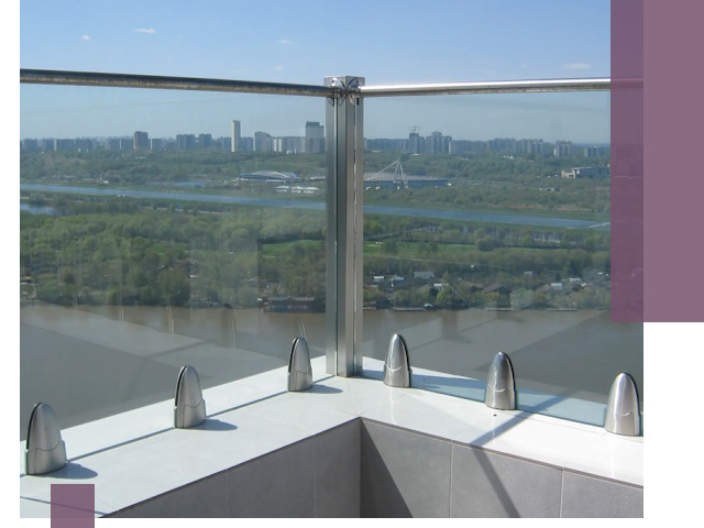 Стеклянные парапеты премиум класса в Наро-Фоминске для домов и бизнесов