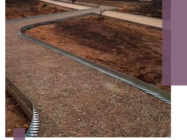 Металлические бордюры под ключ в Наро-Фоминске — изготовление и монтаж